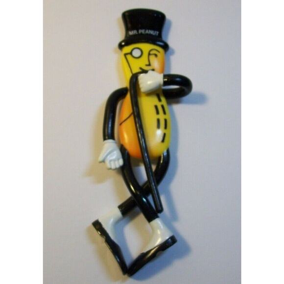 Mr Peanut Doll Planters Peanuts Rubber Bendable Toy Figure Gift For Mom Or Dad - Picture 4 of 8